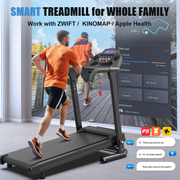 Black foldable treadmill W215P421553 - Lifestyle