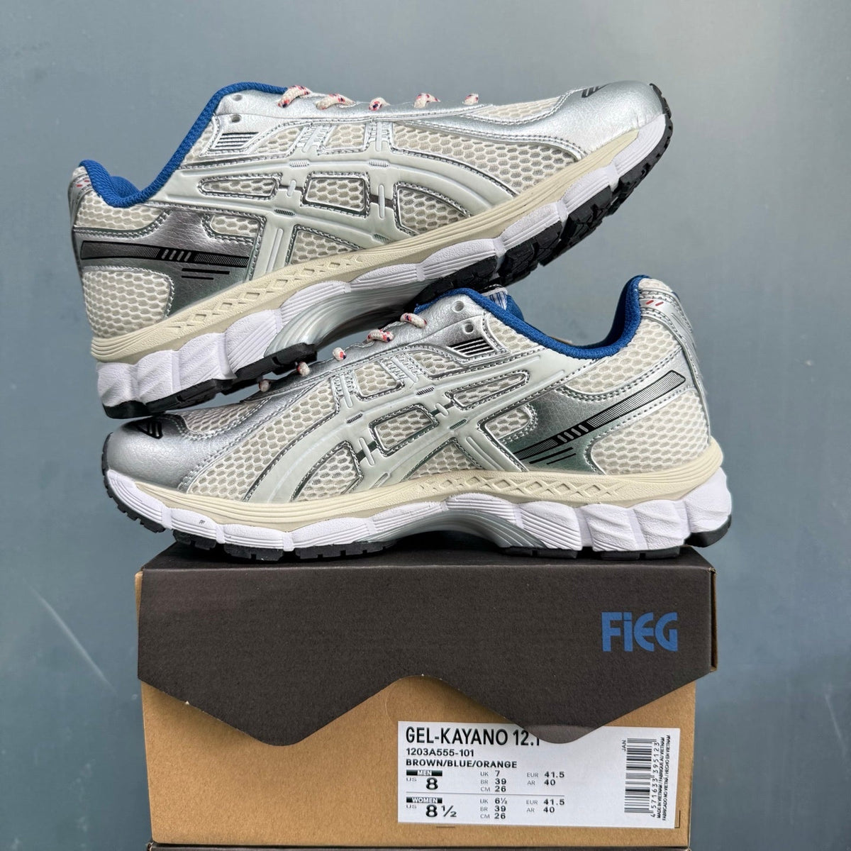 ASICS GEL-KAYANO 12.1 Sneakers Brown Blue Orange