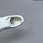 Alexander McQueen Oversized Low-Top Sneakers, White and Blue