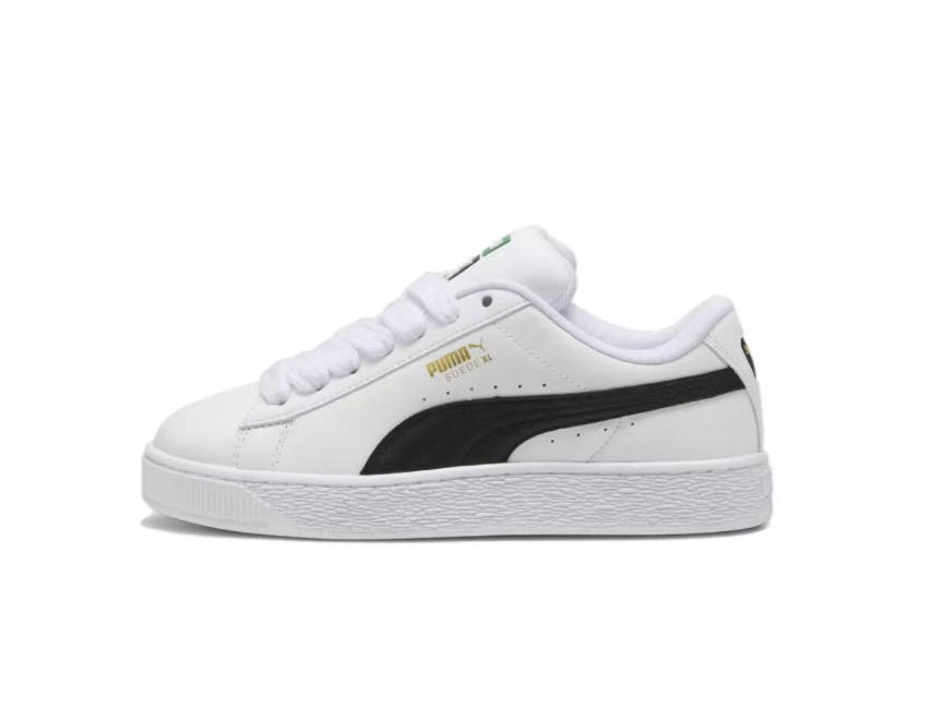 PUMA Suede XL Platform Sneakers in White and Black