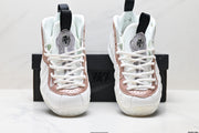 Nike Air Foamposite Penny Hardaway White and Rose High-Top Sneakers