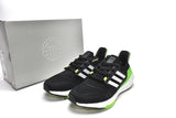 adidas UltraBoost 22 Black Solar Green Running Shoes GX6640