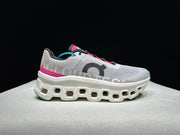 On Cloudmonster Running Shoes in Gray and Brown