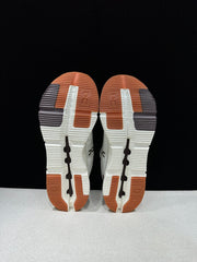 On Cloudnova 2 Sneakers, White and Burgundy
