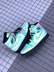 Air Jordan 1 High Zoom R2T Chameleon Black Sneakers