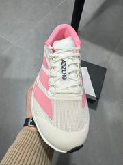 adidas Adizero Lightstrike Pro Running Shoes White Pink