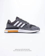 adidas Boot 500 Running Sneakers Grey Black Orange