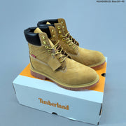 Timberland Embossed Leather-Style Lace-Up Boots