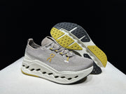 On Cloudsurfer Max Gray Beige Running Sneakers