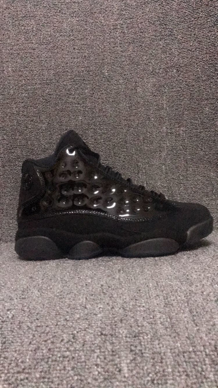 Air Jordan 13 Retro Cap and Gown Black Sneakers