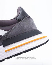 adidas Boot 500 Running Sneakers Grey Black Orange