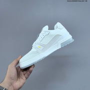 Louis Vuitton Low-Top Sneakers in White with Floral or Black Trim