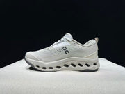 On Cloudsurfer Trail 2 Shoes in Gray and White
