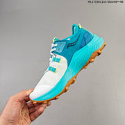 Saucony Endorphin Rift Trail Running Shoes, White and Teal