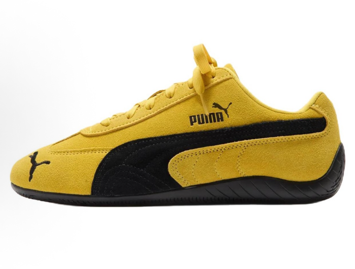 Puma Yellow Suede Low-Top Sneakers