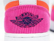 Nike Air Force 1 Low Sneakers, White Pink Orange 554723-502