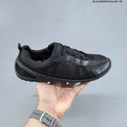 ECCO BIOM Men's Outdoor Sneakers, Black and Light Neutral