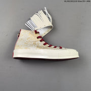 Converse Chuck 70 High-Top Sneakers, Gold and Burgundy