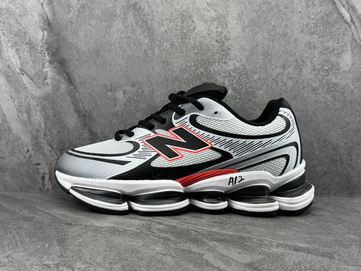 New Balance Black and White Running-Style Sneakers
