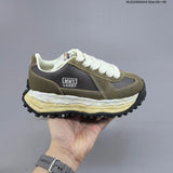 Maison Mihara Yasuhiro Larry Low-Top Sneakers in Olive