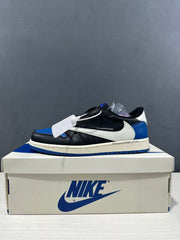 Jordan Air Jordan 1 Low Travis Scott Fragment Black Blue Sneakers