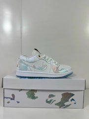 Jordan Air Jordan 1 Low Steam Puppet Sneakers White Blue FN8901-164