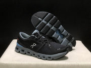 On Cloud X 4 Sneakers in Black and Blue
