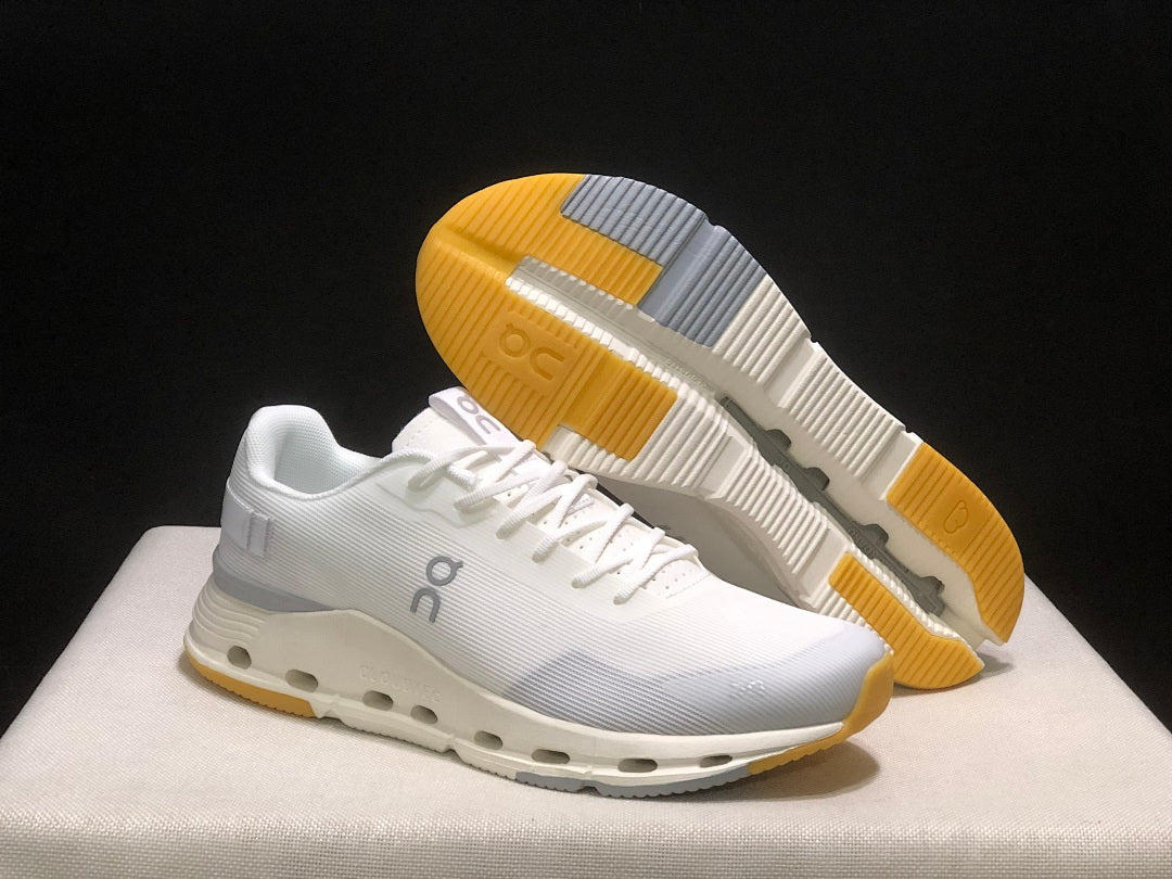 On Cloudnova Form 2 Sneakers White and Gray