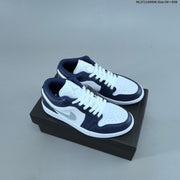 Jordan 1 Low OG Sneakers, White Multi-Color, 553558-146