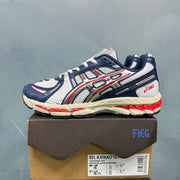 ASICS GEL-KAYANO 12.1 White Blue Red Sneakers 1203A885-100