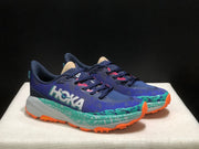 HOKA Speedgoat 6 Trail Running Shoes, Blue and Teal