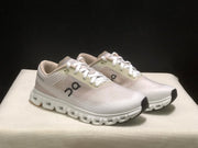 On Cloud 6 Push Sneakers in White and Beige