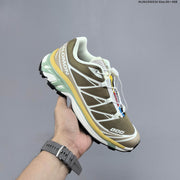 Salomon XT-6 Trail Running Shoes in Olive and Beige