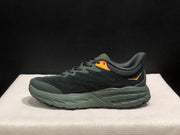 HOKA Speedgoat 5 Trail Running Shoes, Black and Olive
