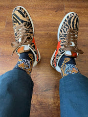 BAPE SK8 STA Tiger-Stripe Low-Top Sneakers