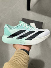 adidas Adizero Lightweight Running Shoes in White and Mint