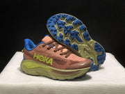HOKA Challenger 8 Trail Running Shoes Brown Blue