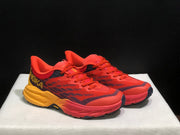 HOKA Speedgoat 5 Trail Running Shoes – Red and Yellow