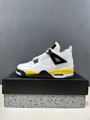 Jordan Air Jordan 4 Retro White Yellow Black Sneakers IO2468-102