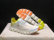 On Cloud 6 Coast Sneakers in Ivory, Yellow and Orange
