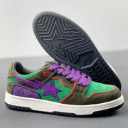 BAPE SK8 Sta Sneakers Green and Purple