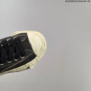Maison Mihara Yasuhiro Original Sole Canvas Low Sneakers, Black