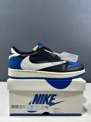 Jordan Air Jordan 1 Low Travis Scott Fragment Black Blue Sneakers
