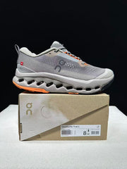 On Cloudsurfer Trail 2 Gray Trail Running Shoes