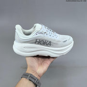 HOKA Bondi 9 Low-Top Running Shoes, White, Style 1162012
