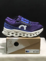 On Cloudmonster 3 Running Shoes, Blue and Purple