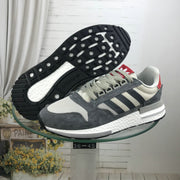 adidas ZX 500 RM Retro Running Sneakers, Grey and White