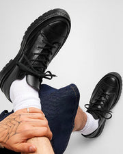 Chuck 70 OX National Leather Black Black