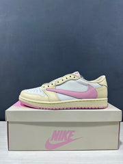 Jordan Travis Scott Air Jordan 1 Low OG Shy Pink Sneakers