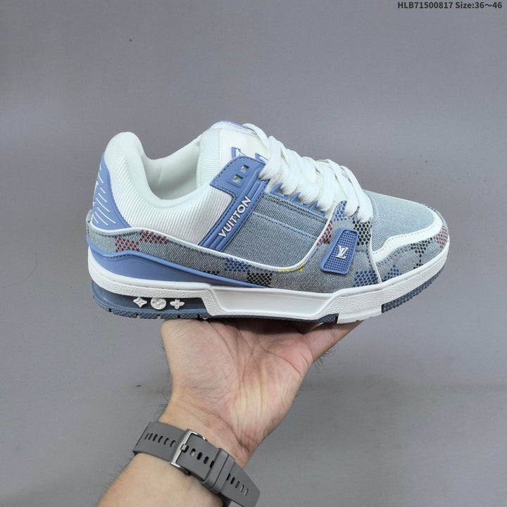 Louis Vuitton Archlight Sneaker in Blue Denim Print